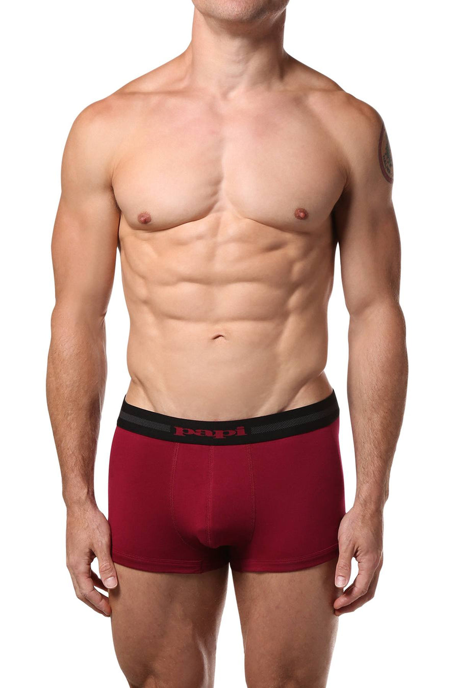 Papi Beet/Black/Print Brazilian Trunk 3-Pack