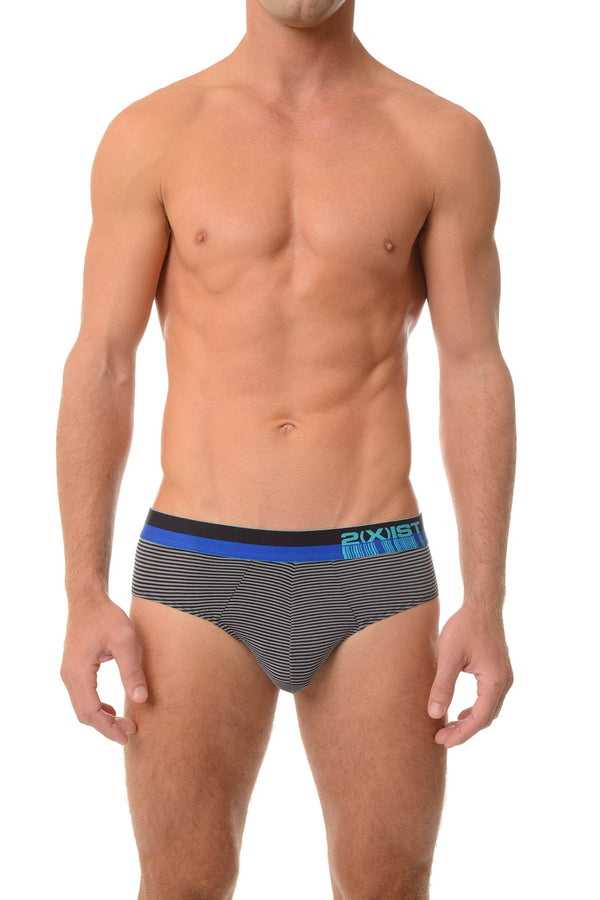 2(X)IST Black Stripe Barcode Modal No-Show Brief