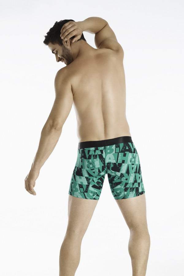 Hawai Teal 12" Graffiti Boxer Brief