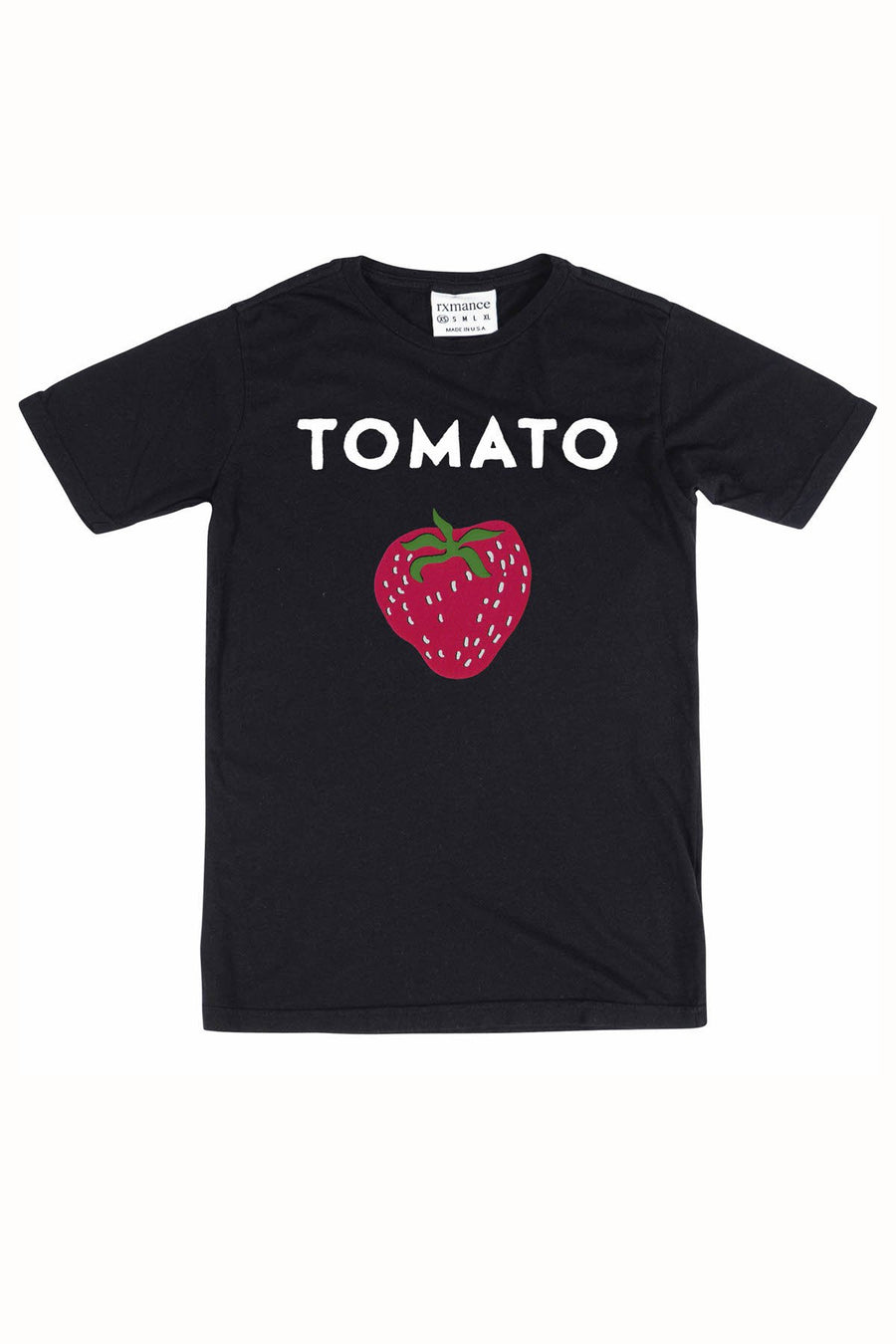 Rxmance Unisex Black Tomato Crew Tee