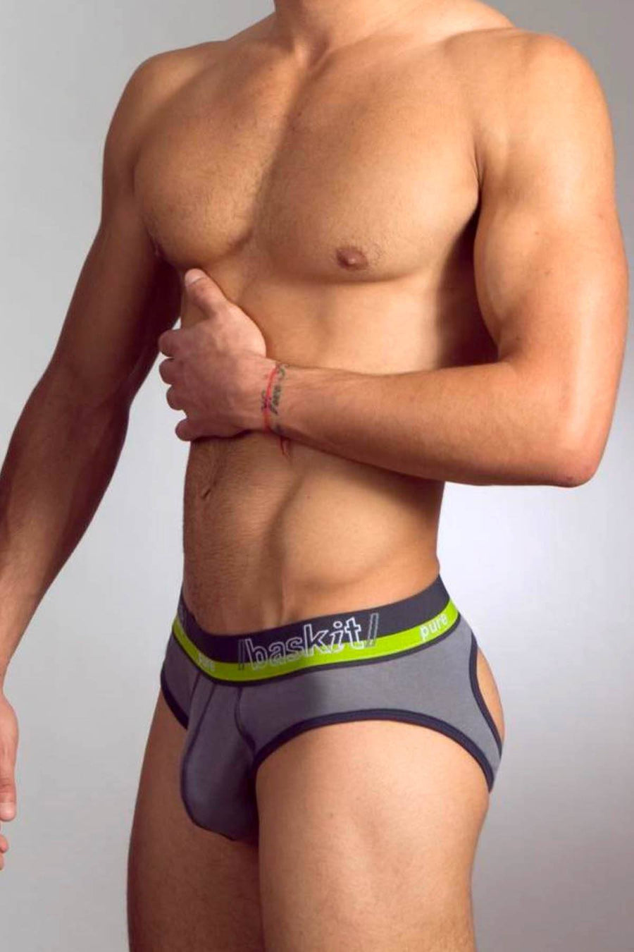 Baskit Charcoal-Grey Pure Jock-Brief
