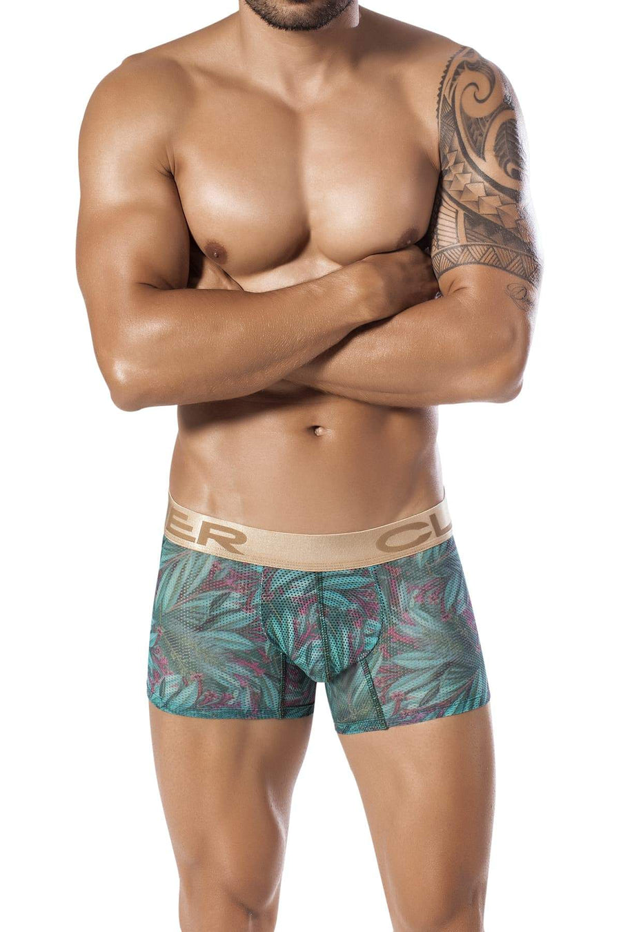 Clever Green Flowery Touch Boxer