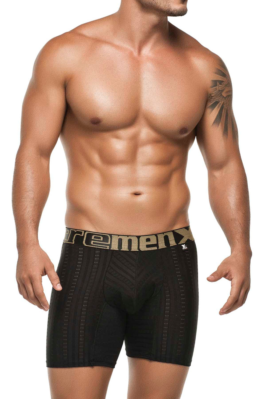 Xtremen Black Classic Micro Jacquard Boxer Brief