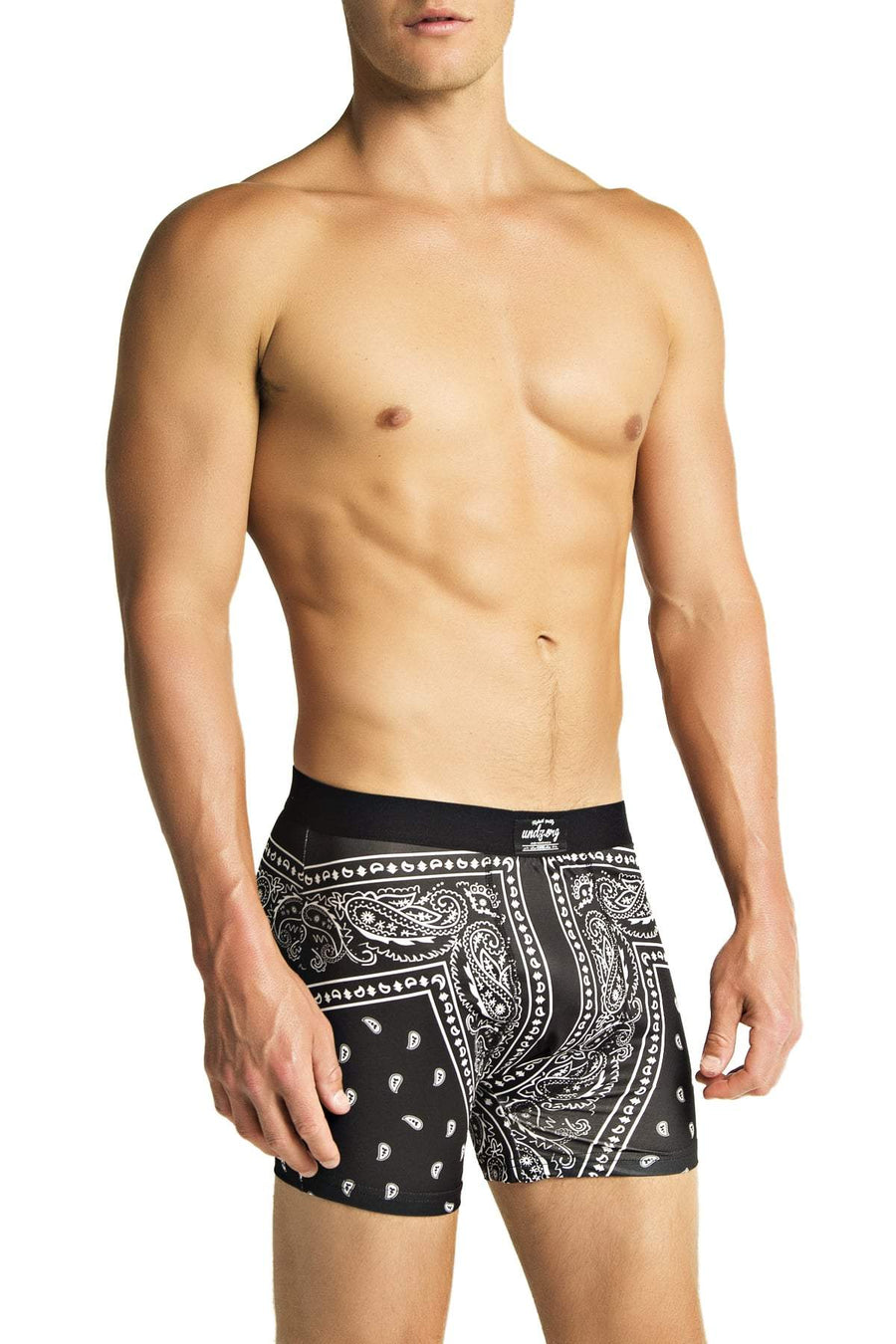 UNDZ Black Paisley Boxer Brief