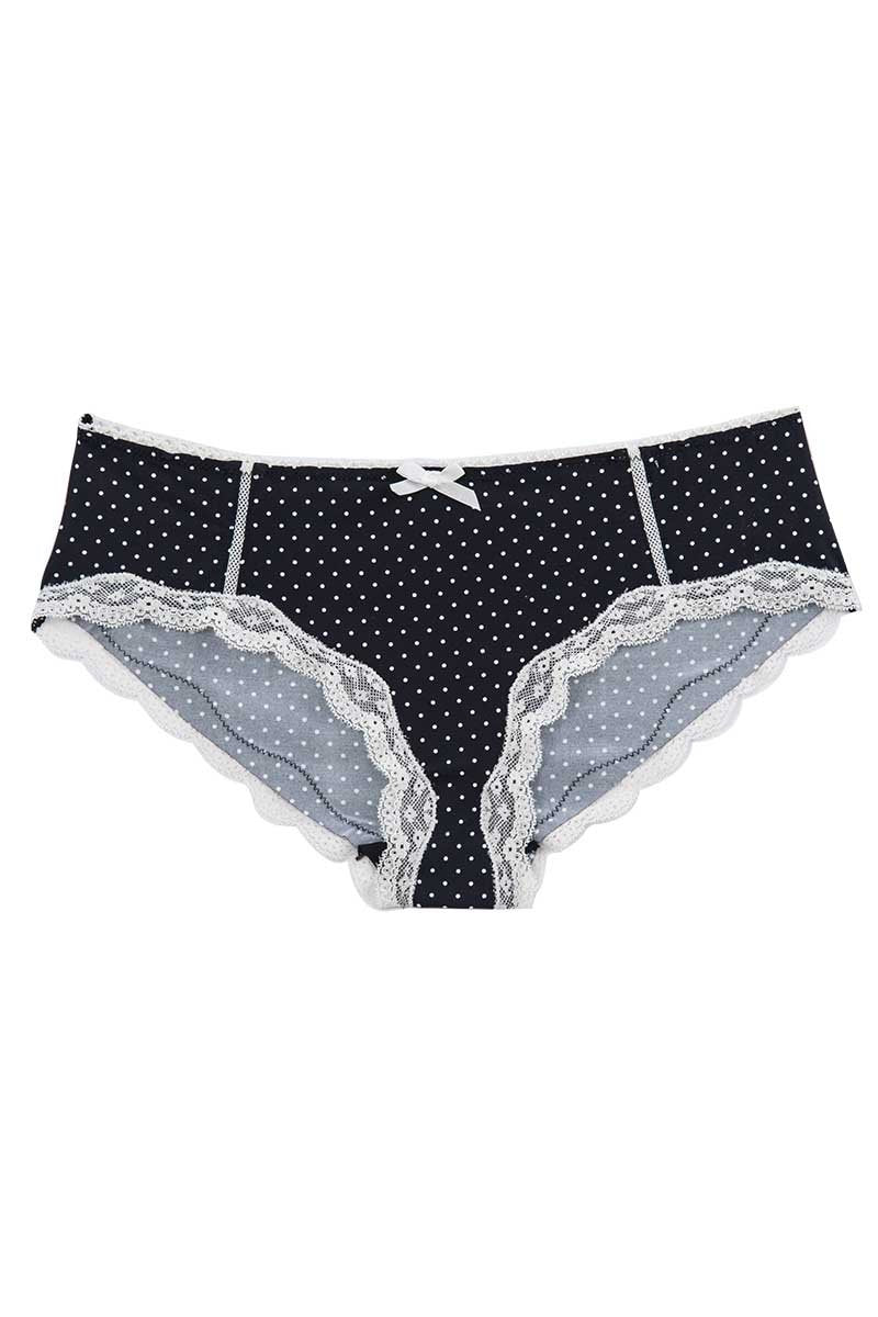 Catherine Malandrino Polka-Dot Microfiber Hipster