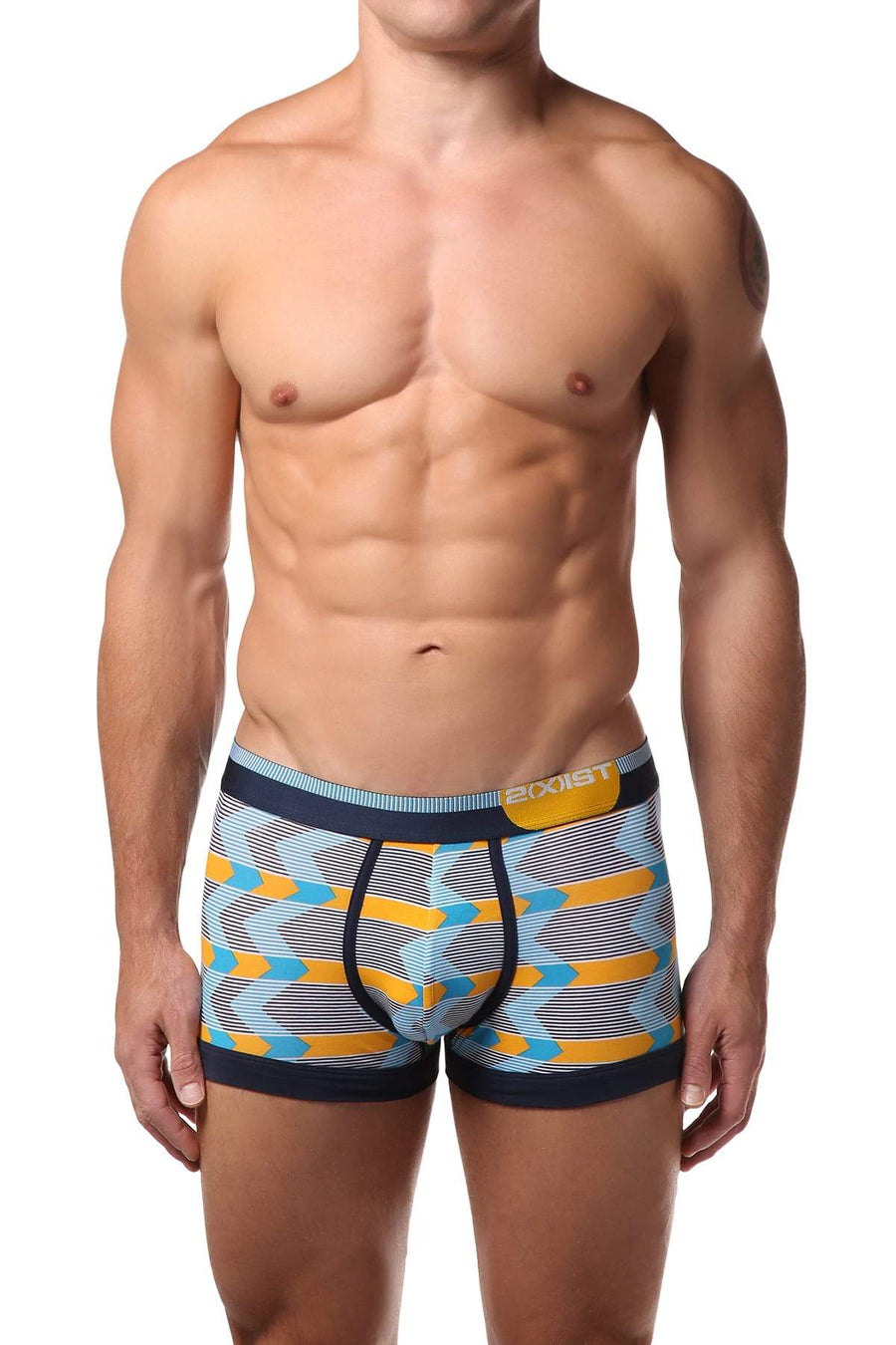 2(X)IST Zig Zag Stripe-Saffron Graphic Cotton Trunk