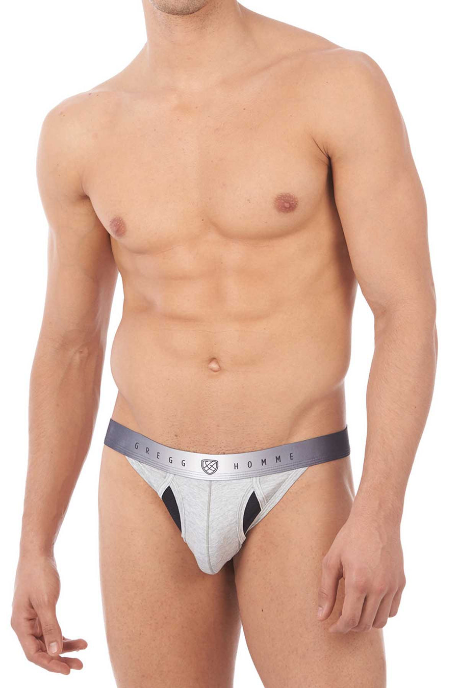 Gregg Homme Light Grey Heat Mesh Thong