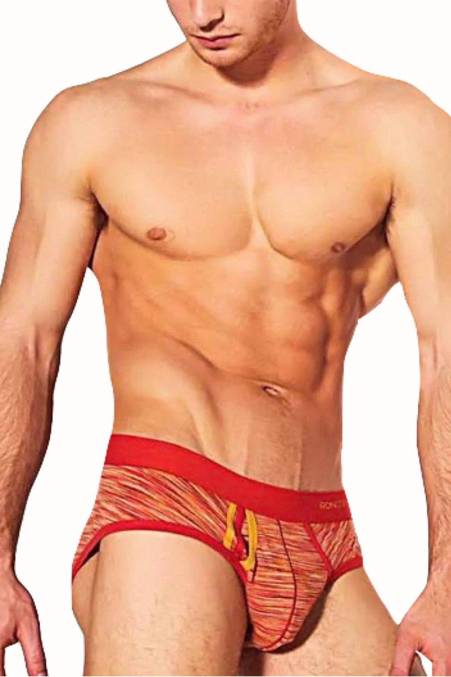 RonChereskin Orange Multi Stripe Brief