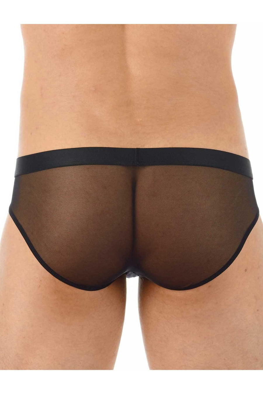 Gregg Homme Black Erotik Ultra Sheer Mesh C-Ring Brief