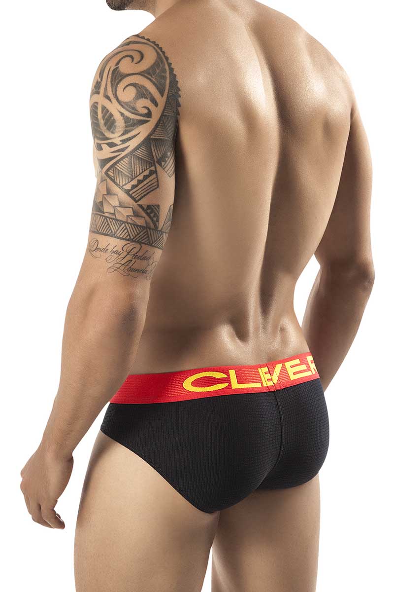 Clever Black Burdeos Latin Brief