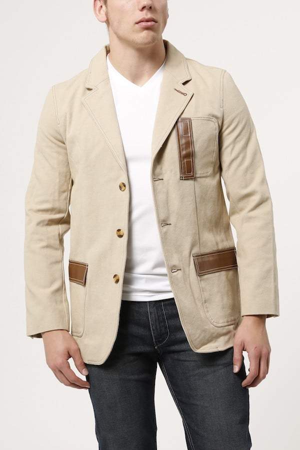 P.O.V. Tan Canvas Pablo Blazer