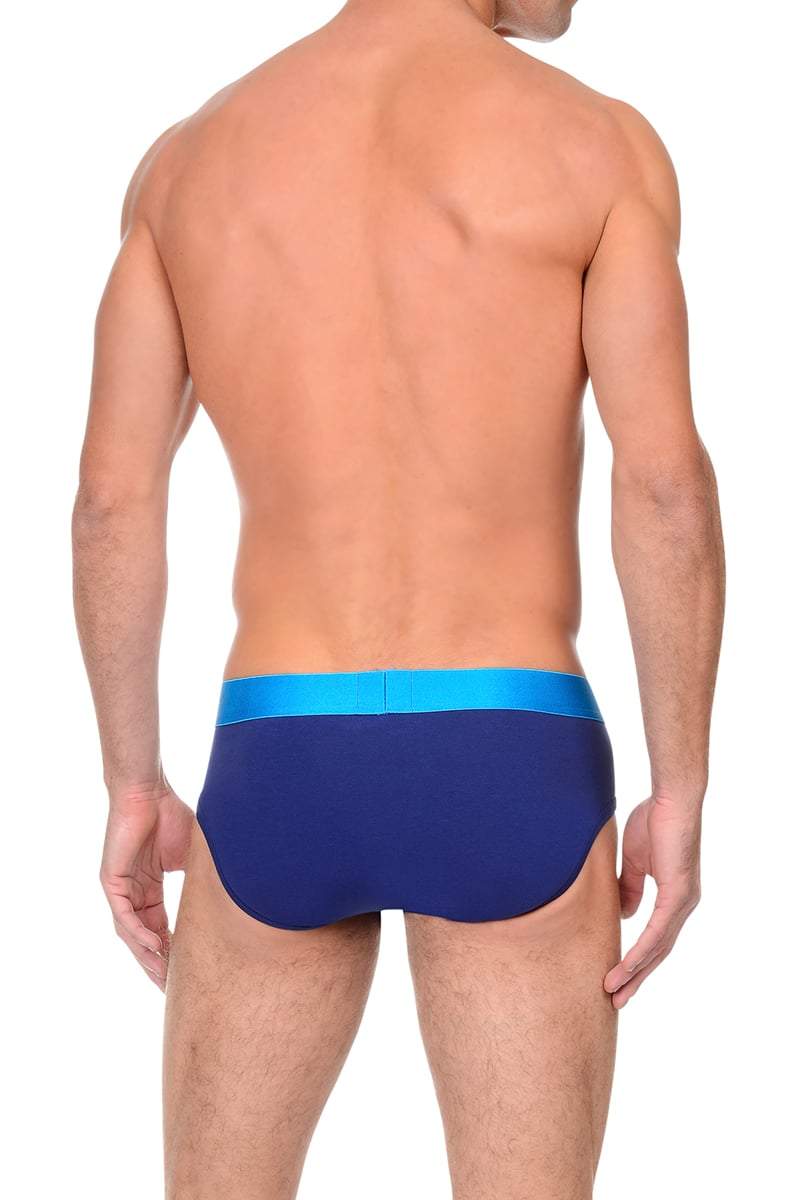 2(X)IST Blue Depth Electric Cotton Stretch Brief