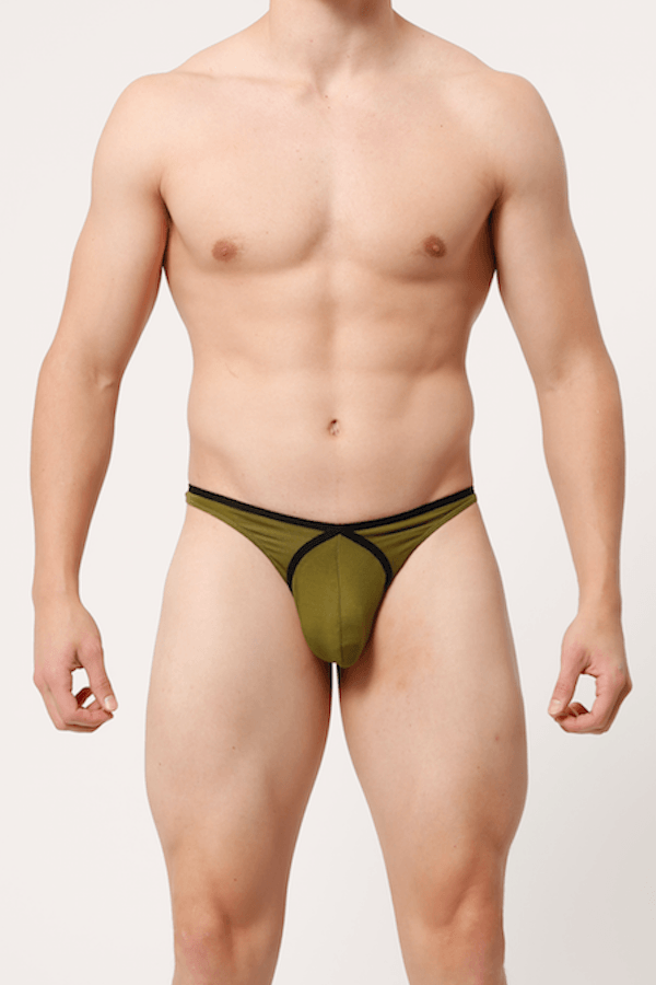 Extreme Collection Army Green Linea Thong