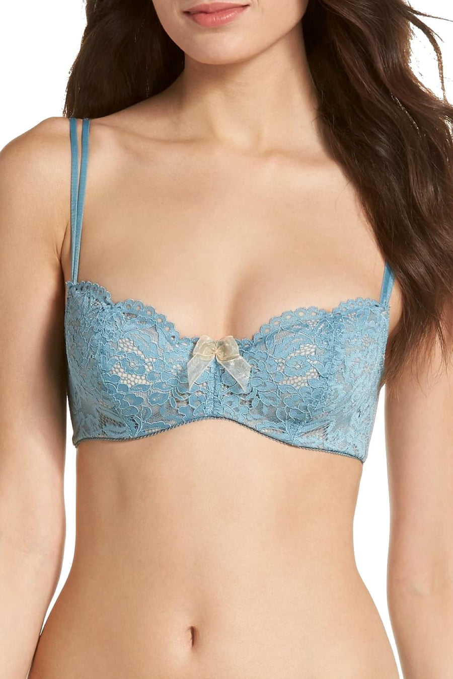 b.tempt'd Blue Smoke Cia Bella Balconette Bra