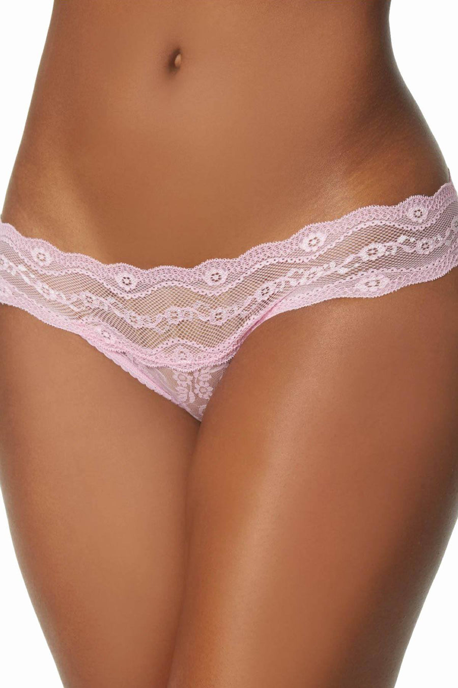 b.tempt'd Pastel-Lavender Lace-Kiss Bikini Brief