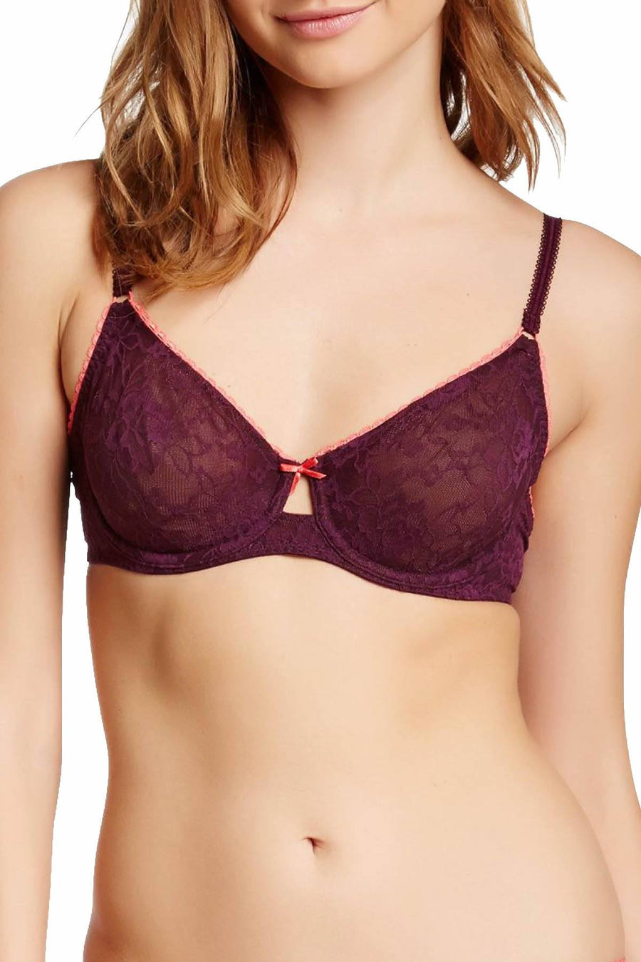 b.tempt'd Potent-Purple Full-Bloom Underwire Bra