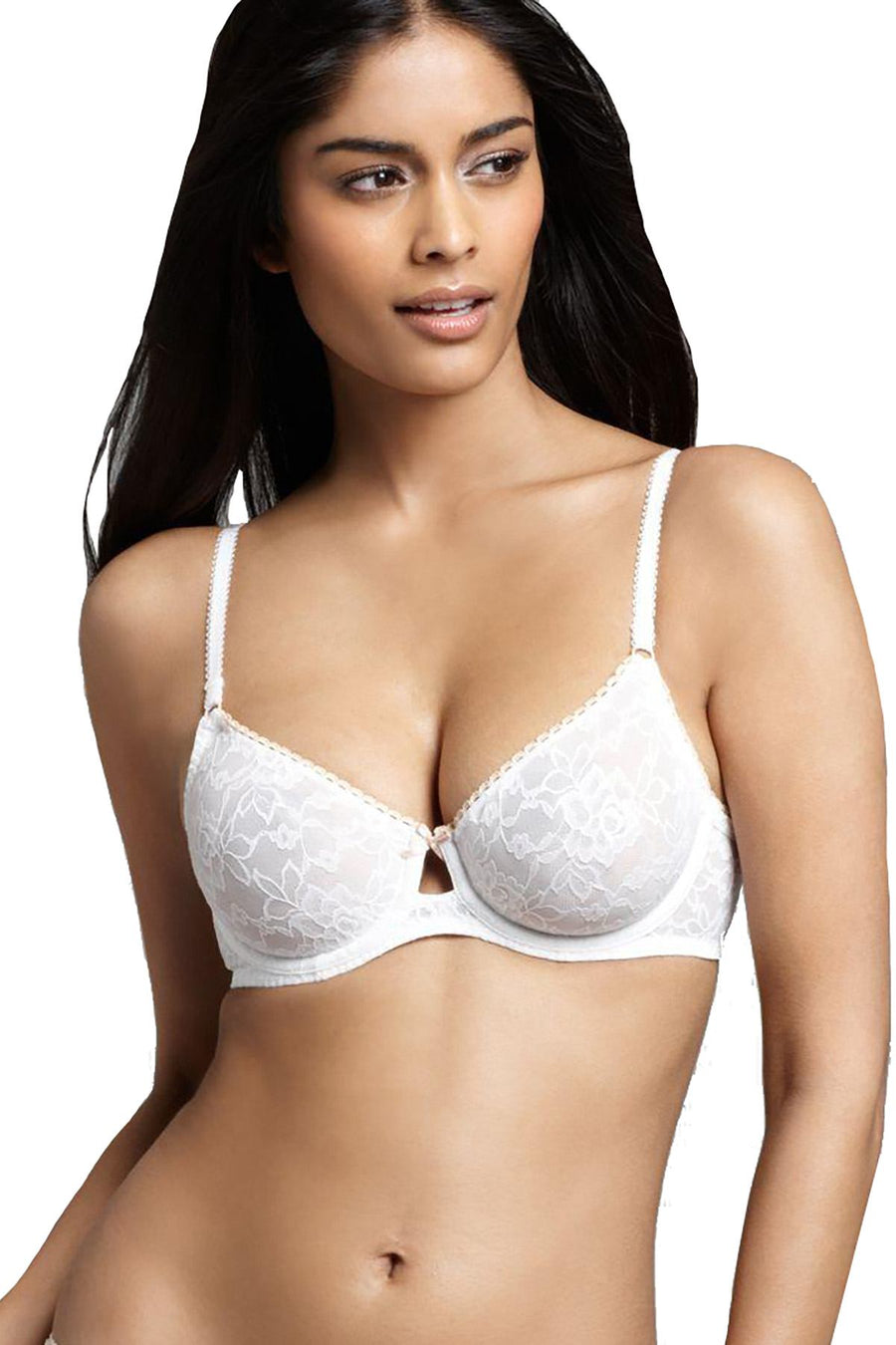 b.tempt'd White Full-Bloom Underwire Bra