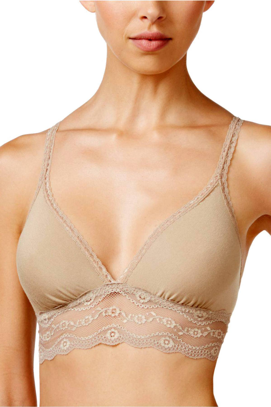 b.temptd Au-Natural b.adorable Modal Lace-Trim Bralette