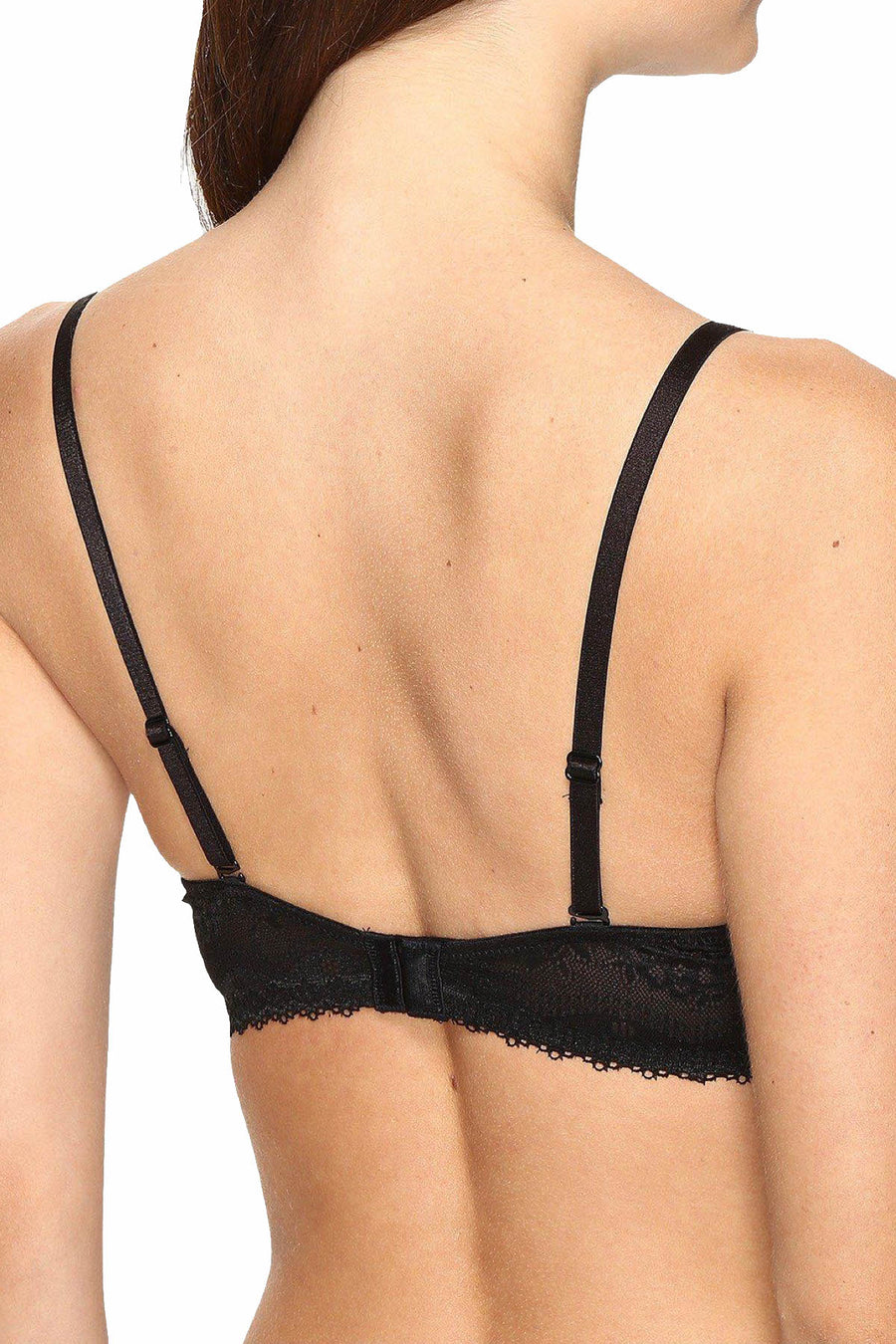 b.temptd Black-Night b.enticing Plunge Lace Contour Bra