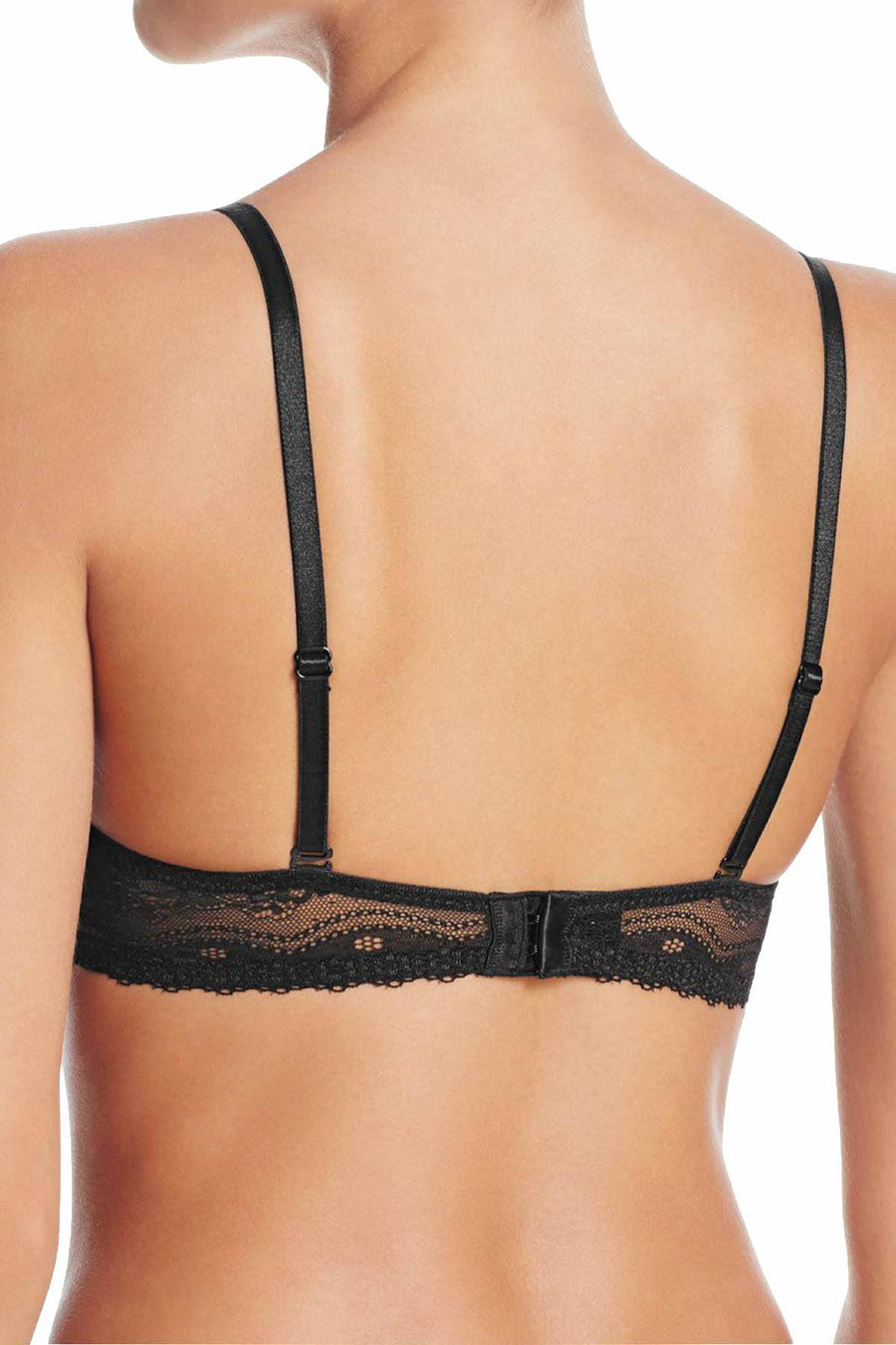 b.temptd Black-Night b.enticing Plunge Lace Contour Bra