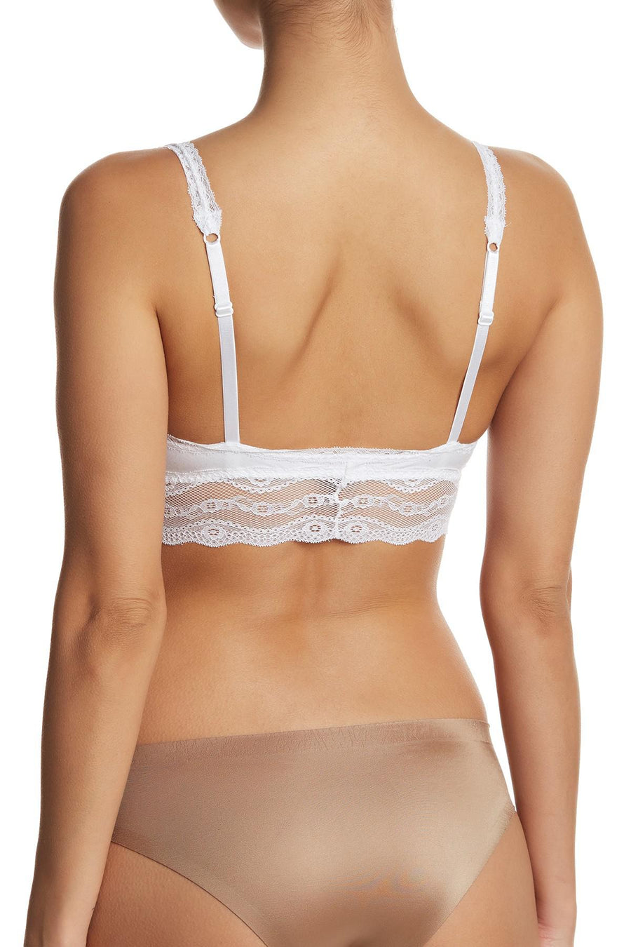 b.temptd White b.adorable Modal Lace-Trim Bralette