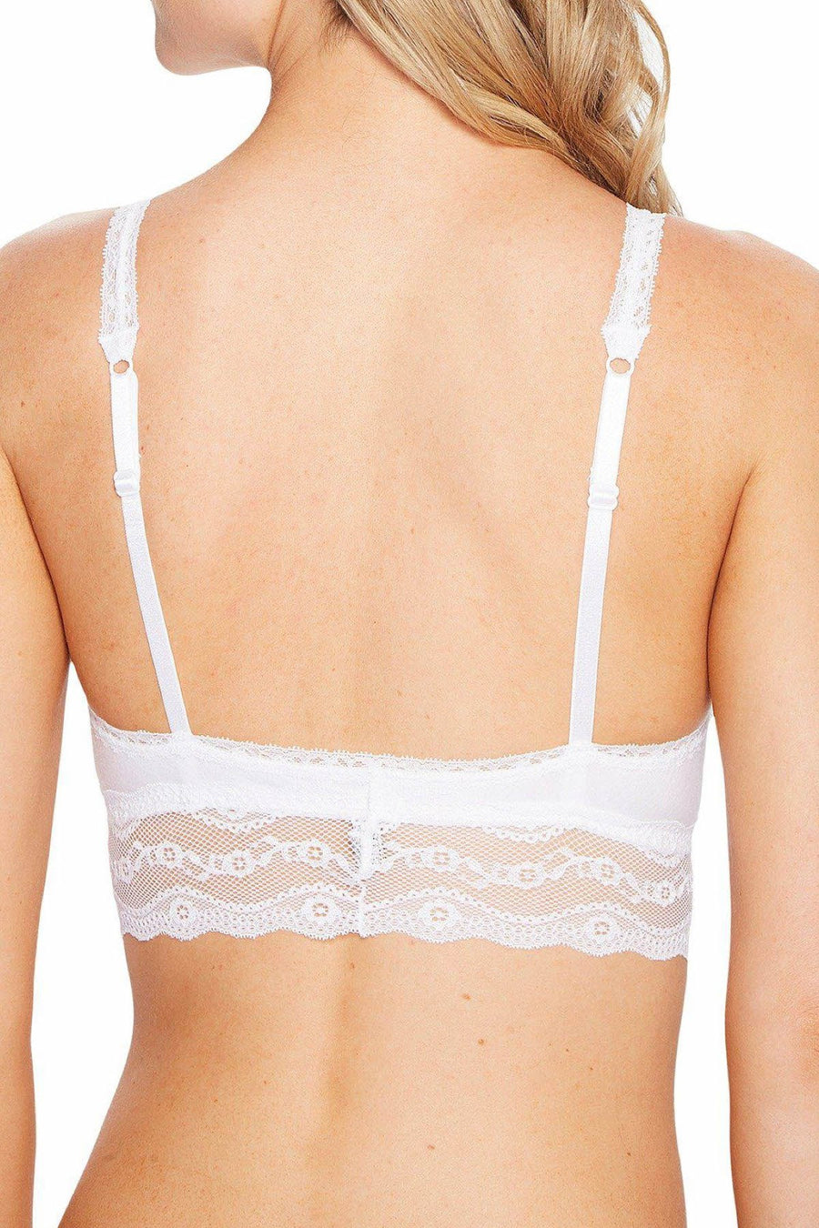 b.temptd White b.adorable Modal Lace-Trim Bralette