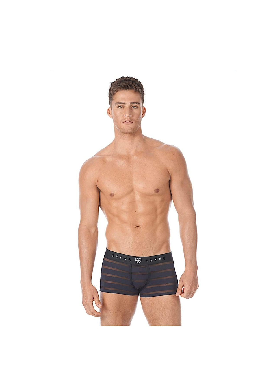 Gregg Homme Black Mesh Encore Waistband Boxer Brief