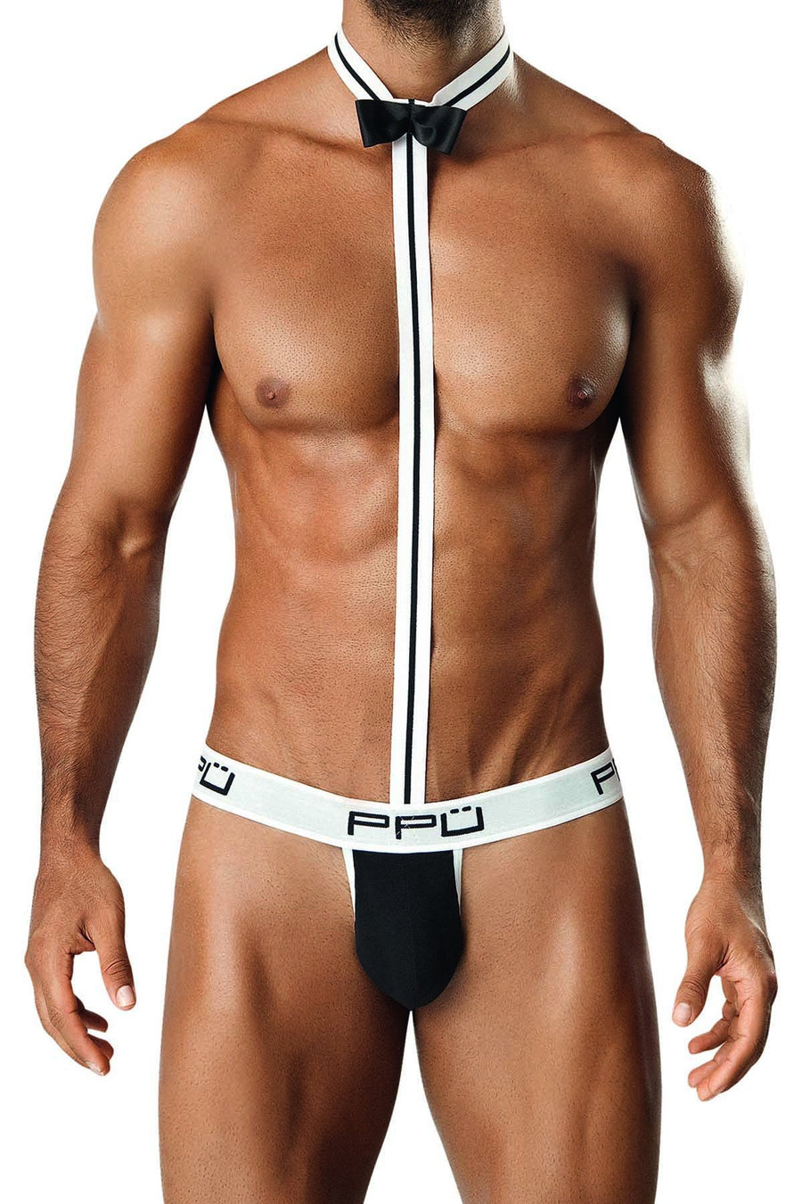 PPU Black & White Jock Harness