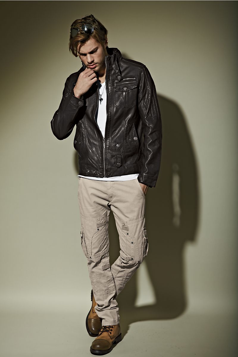 X-Ray Jeans Brown Cocoa Pu Jacket