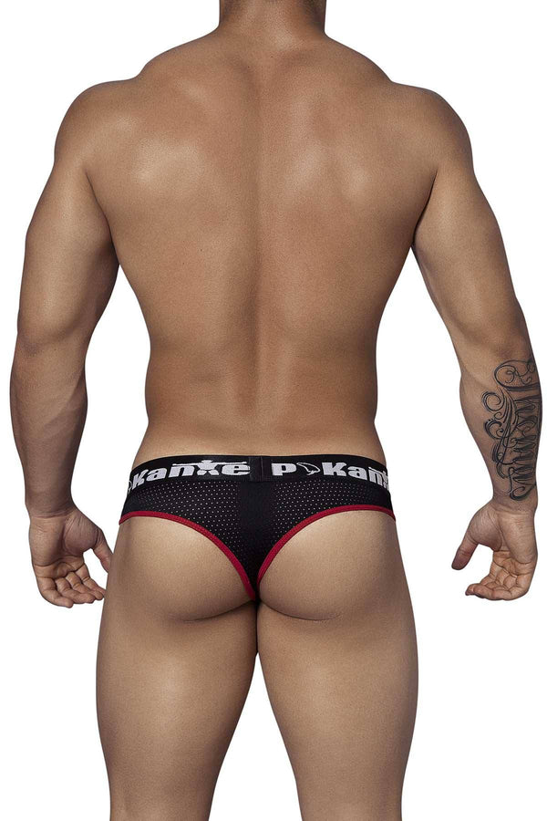 Pikante Black/Red Assault Thong