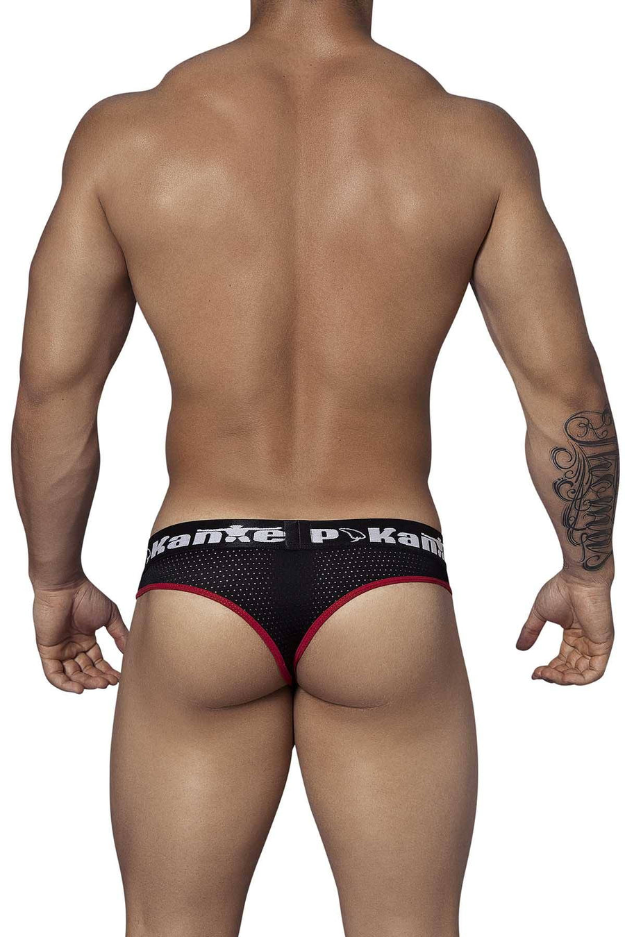 Pikante Black/Red Assault Thong