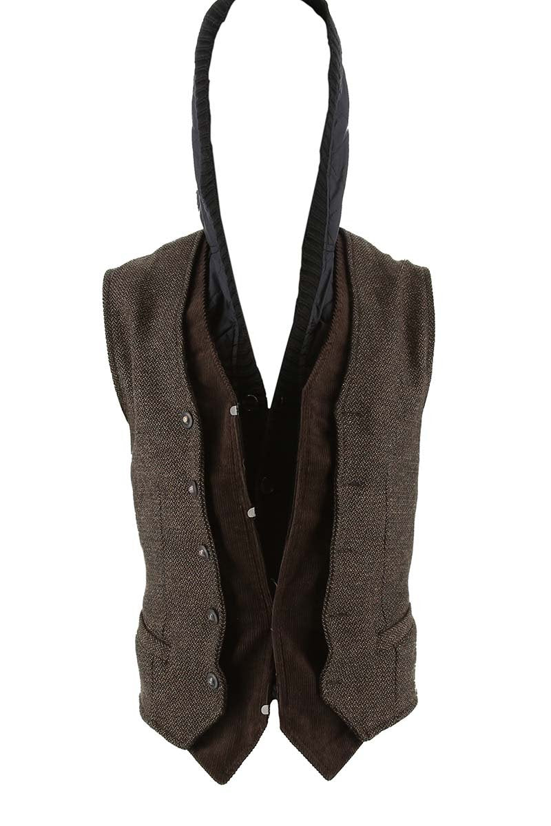 RNT23 Brown Hooded Vest