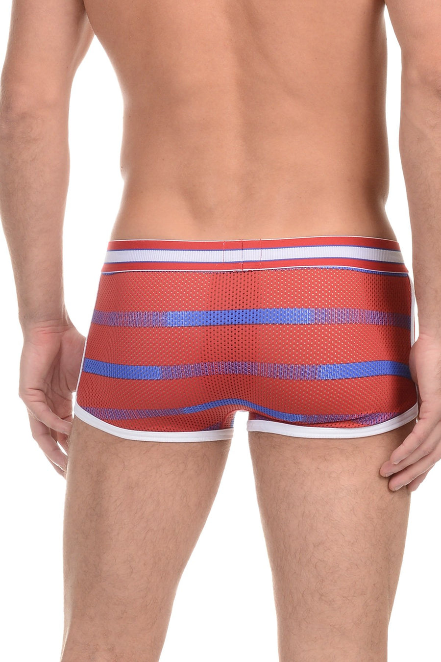 2(X)IST Haute Red Rugby No-Show Trunk