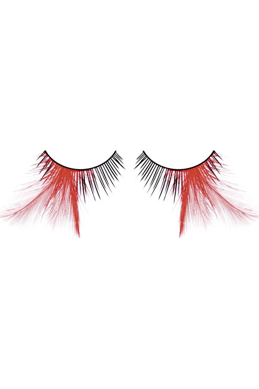 Baci Black-Red Paradise Dreams Feather Eyelashes