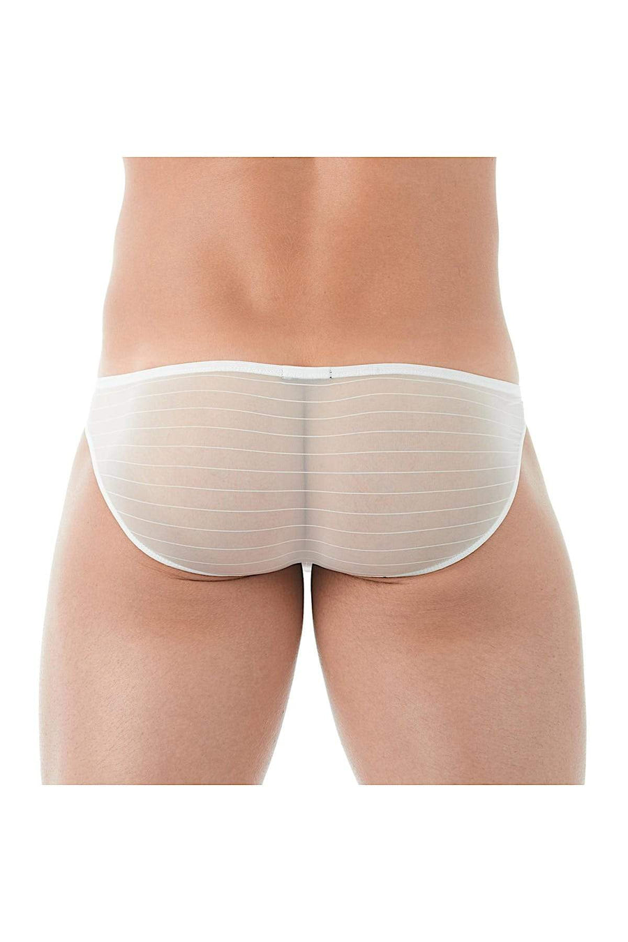 Gregg Homme White Mesh Suspender C-Ring Brief