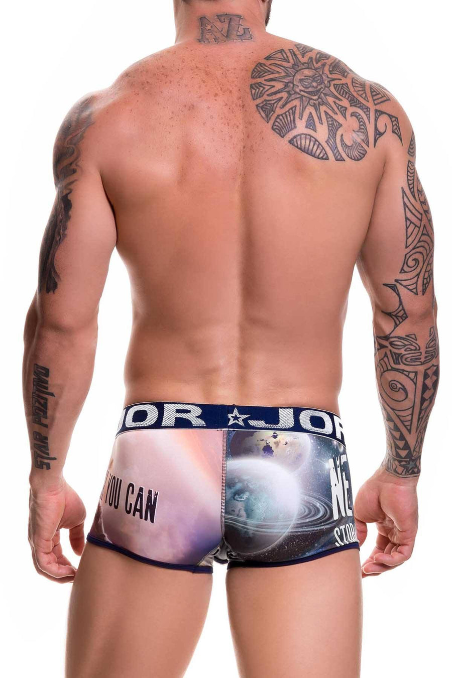 Jor Spaceman-Printed Boxer-Trunk