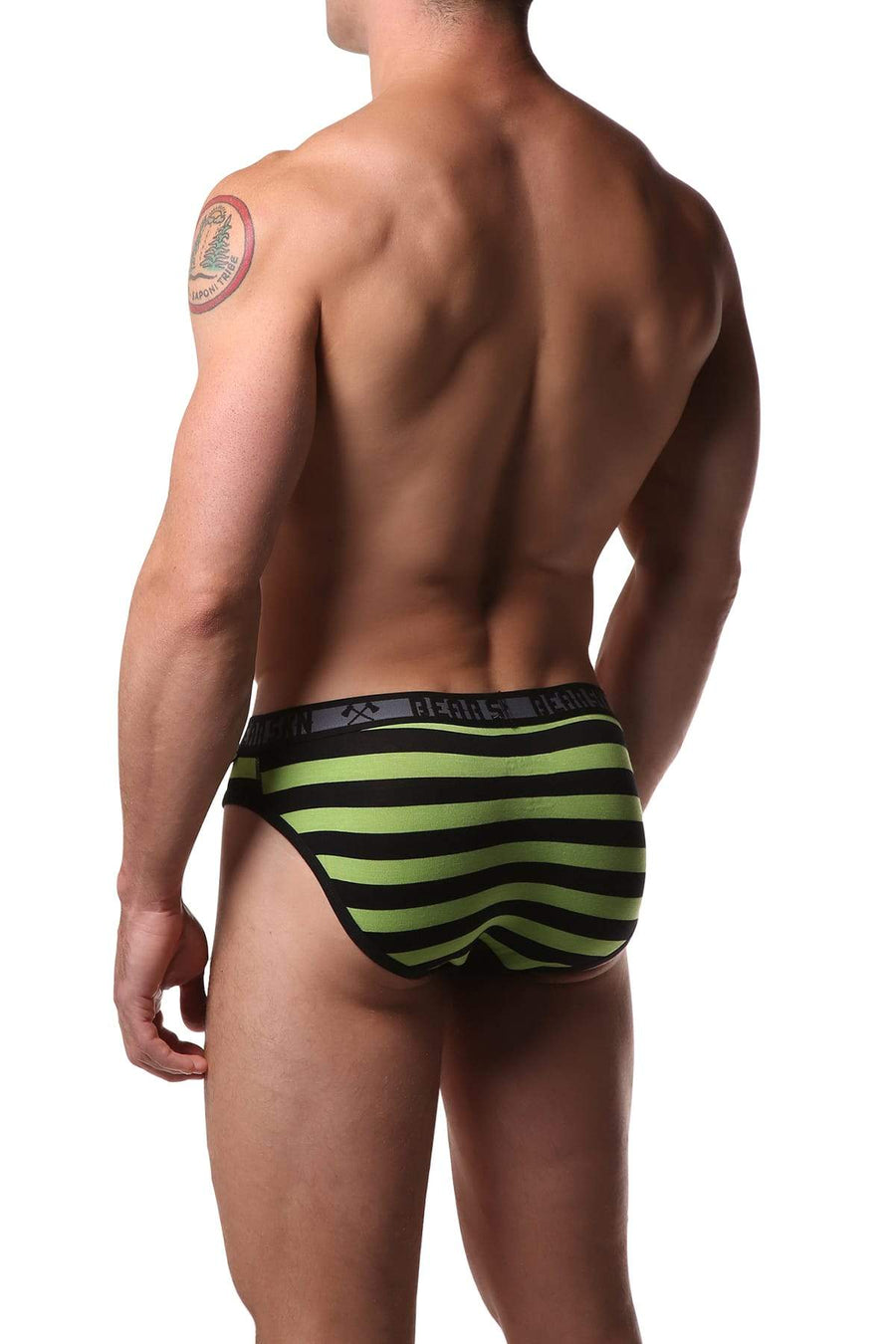 Bear Skn Greenery Stripe Bamboo Brief
