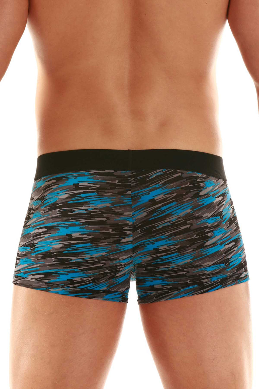 Papi Blue Abstract Microflex Brazilian Trunk