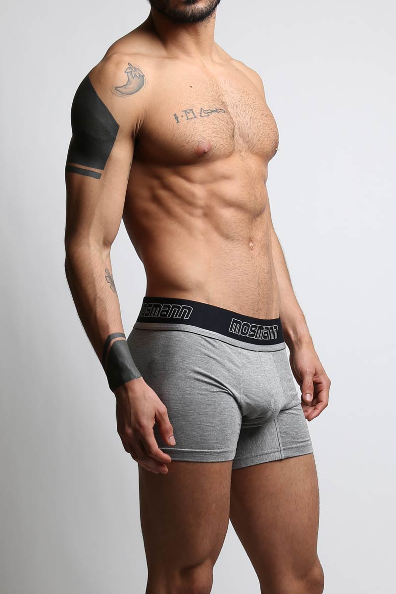 Mosmann Heather Grey Long Boxer