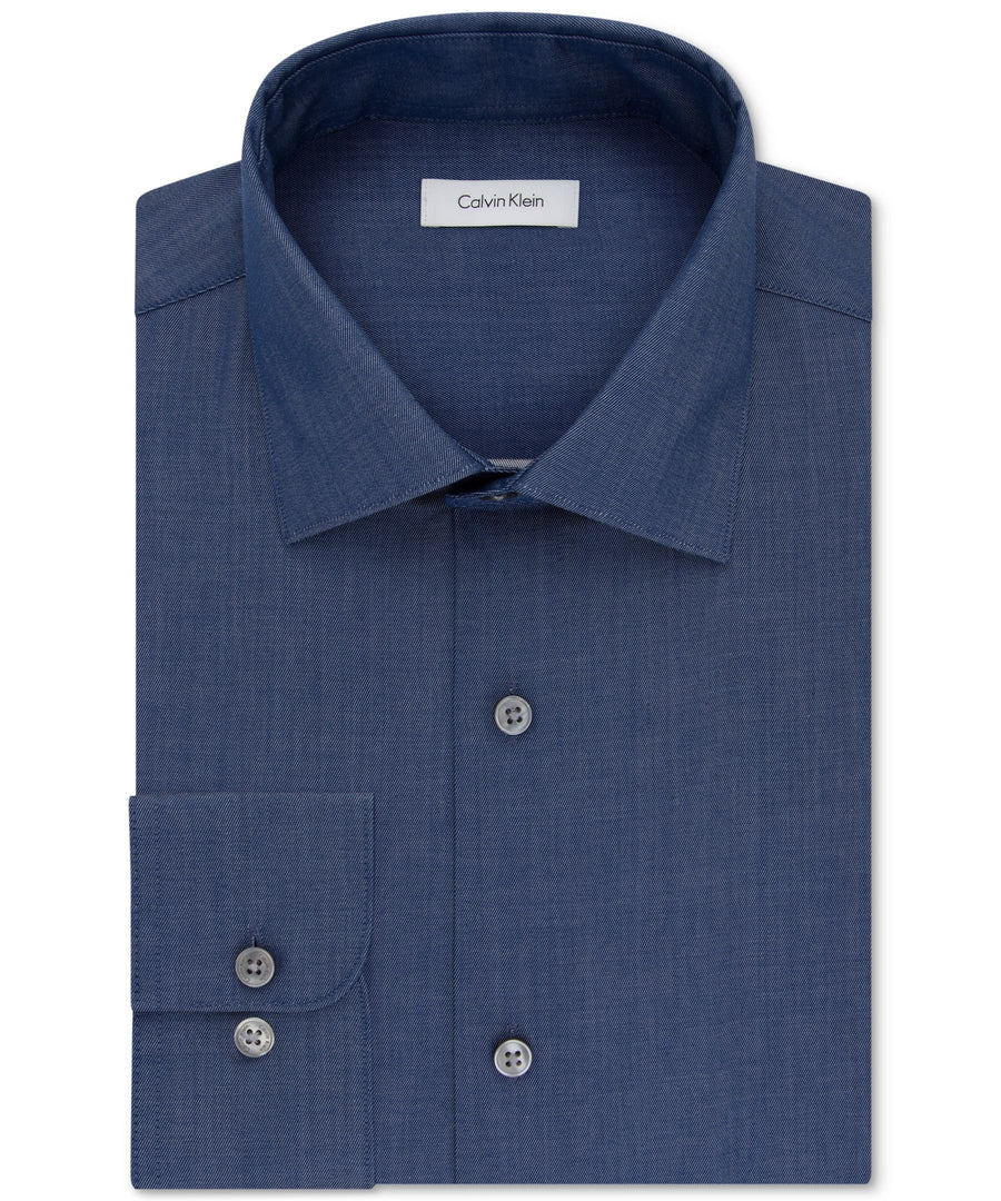 Calvin Klein STEEL Classic-Fit Non-Iron Performance Dress Shirt