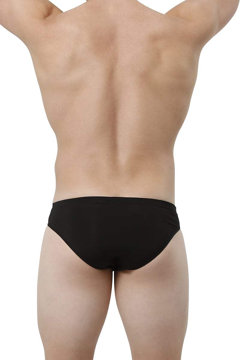 No Limits Black Mesh Panel Brief