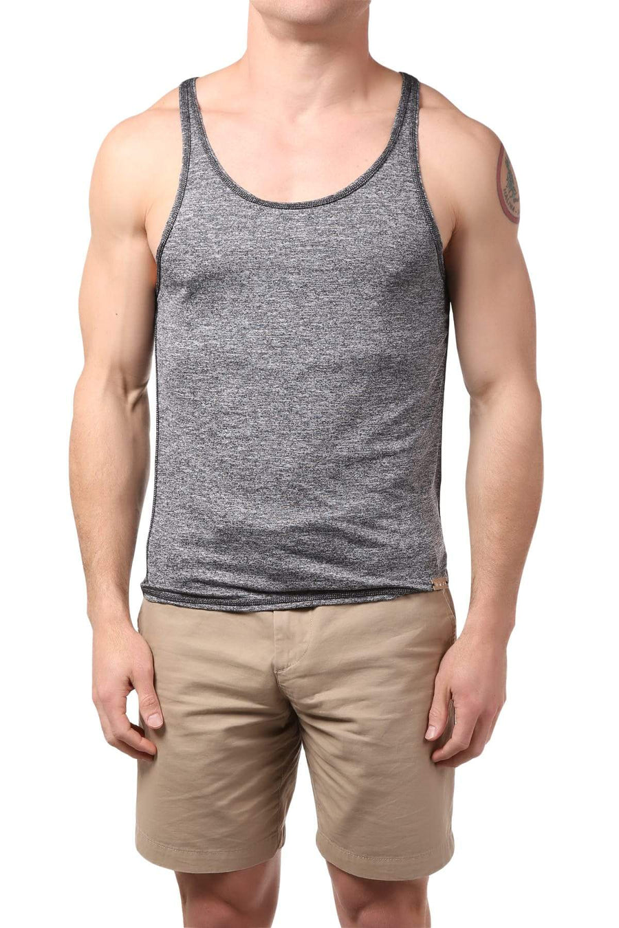 Gigo Grey Fitness Tank Top
