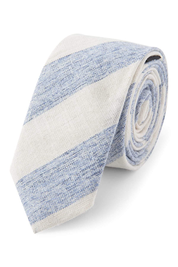 Skinny Tie Madness Blue & White Embarrass Wisconsin Tie