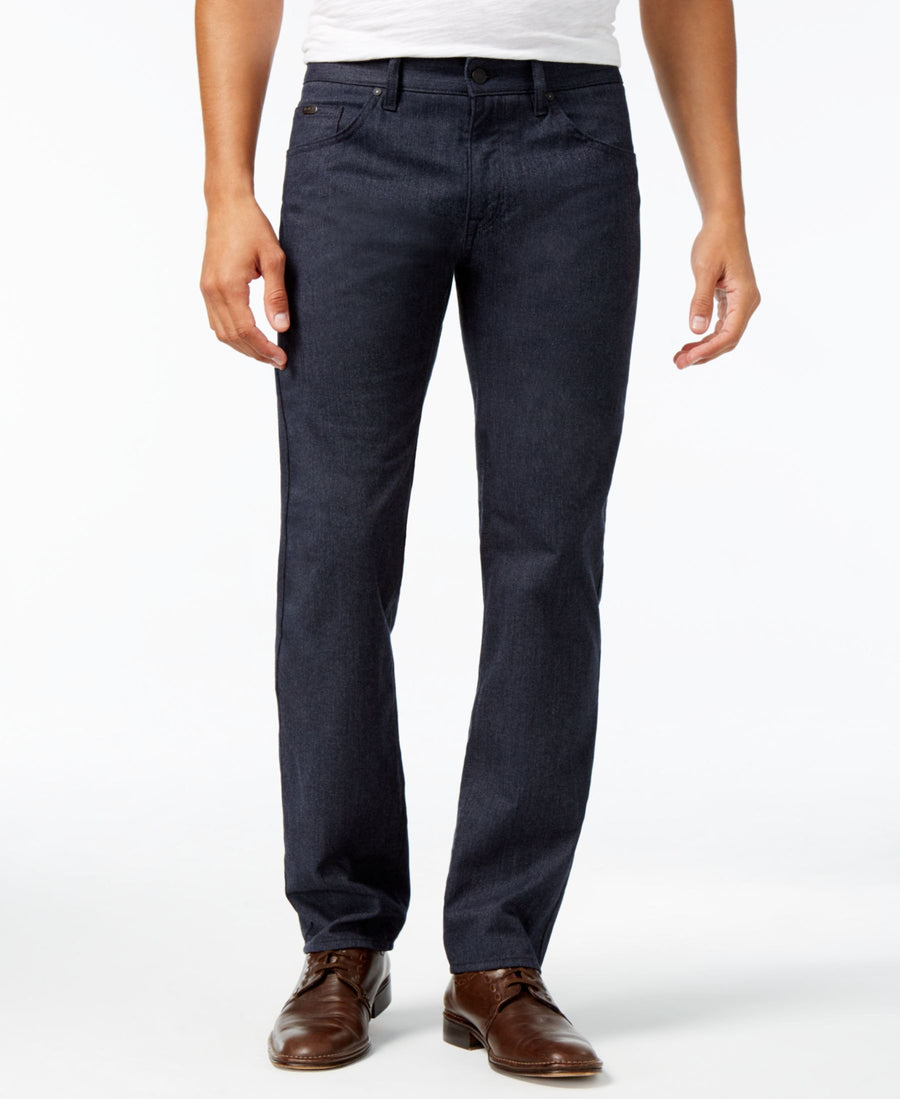 Hugo Boss Men's Maine Straight-Fit Dark Blue Wash Jeans