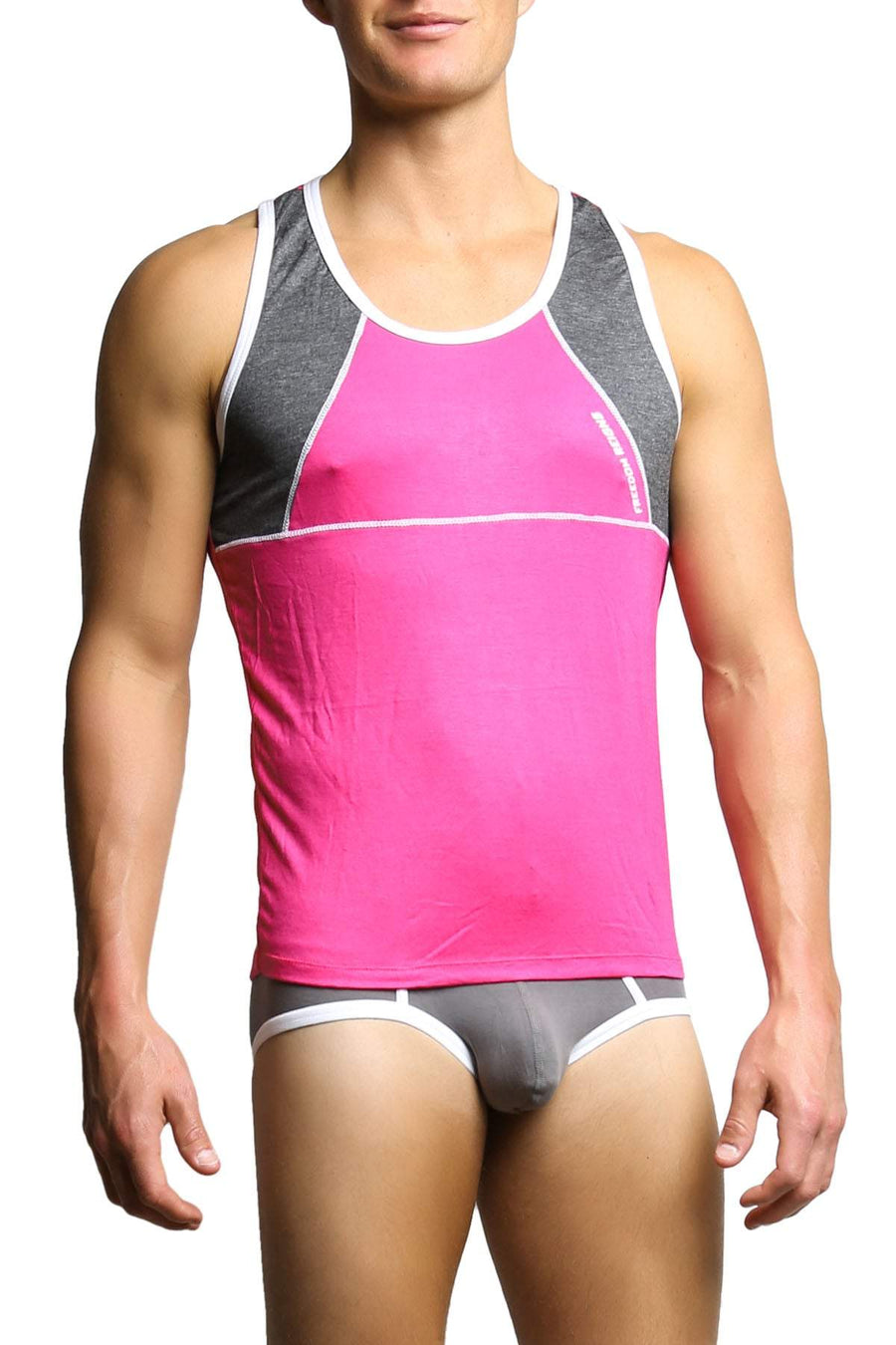 Freedom Reigns Fuchsia & Charcoal Tank