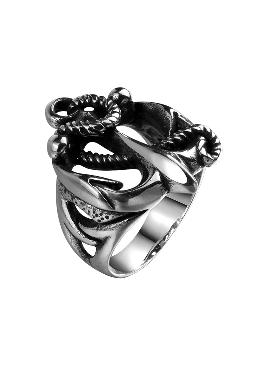 Gomaya Anchor Stainless Steel Ring