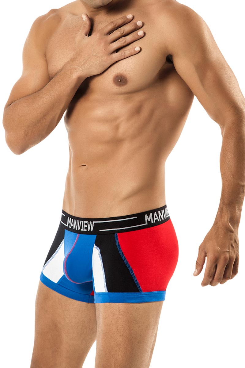 Manview Red Stretch Cotton Spectrum Boxer