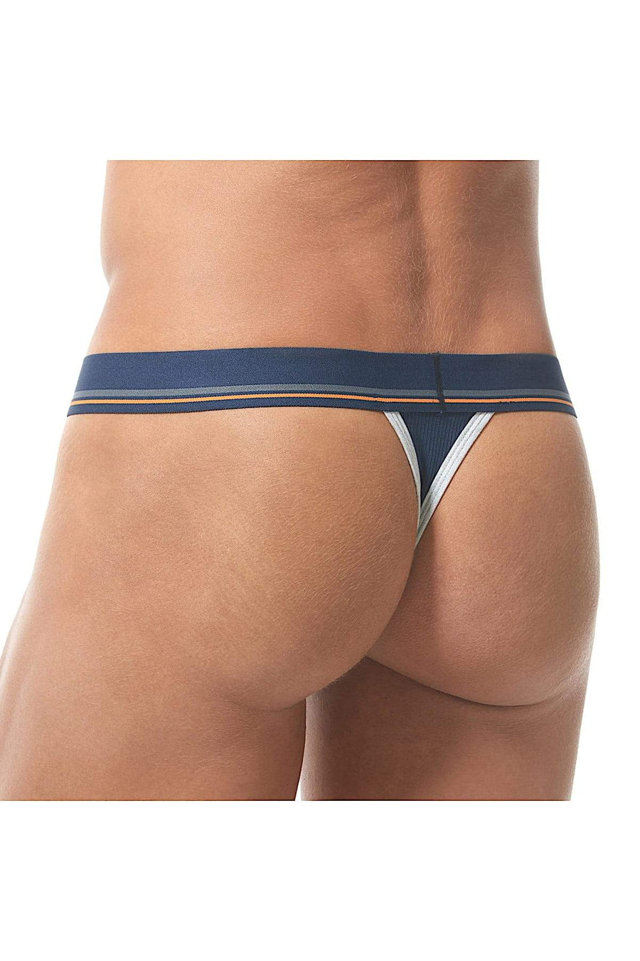 Gregg Homme Navy Sense Ribbed Modal Thong