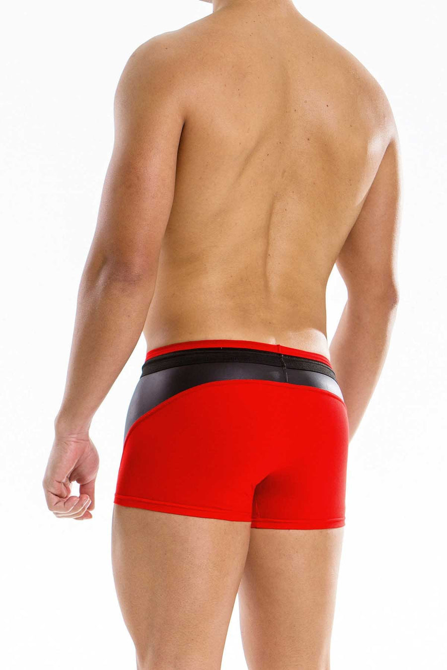 Modus Vivendi Black/Red Leather-Look Blend Boxer