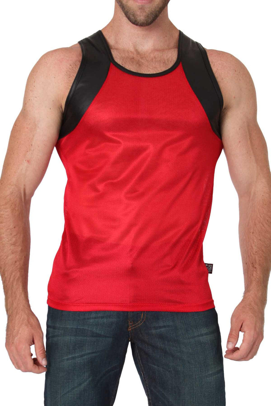 Timoteo Red Covert Harness Tank Top
